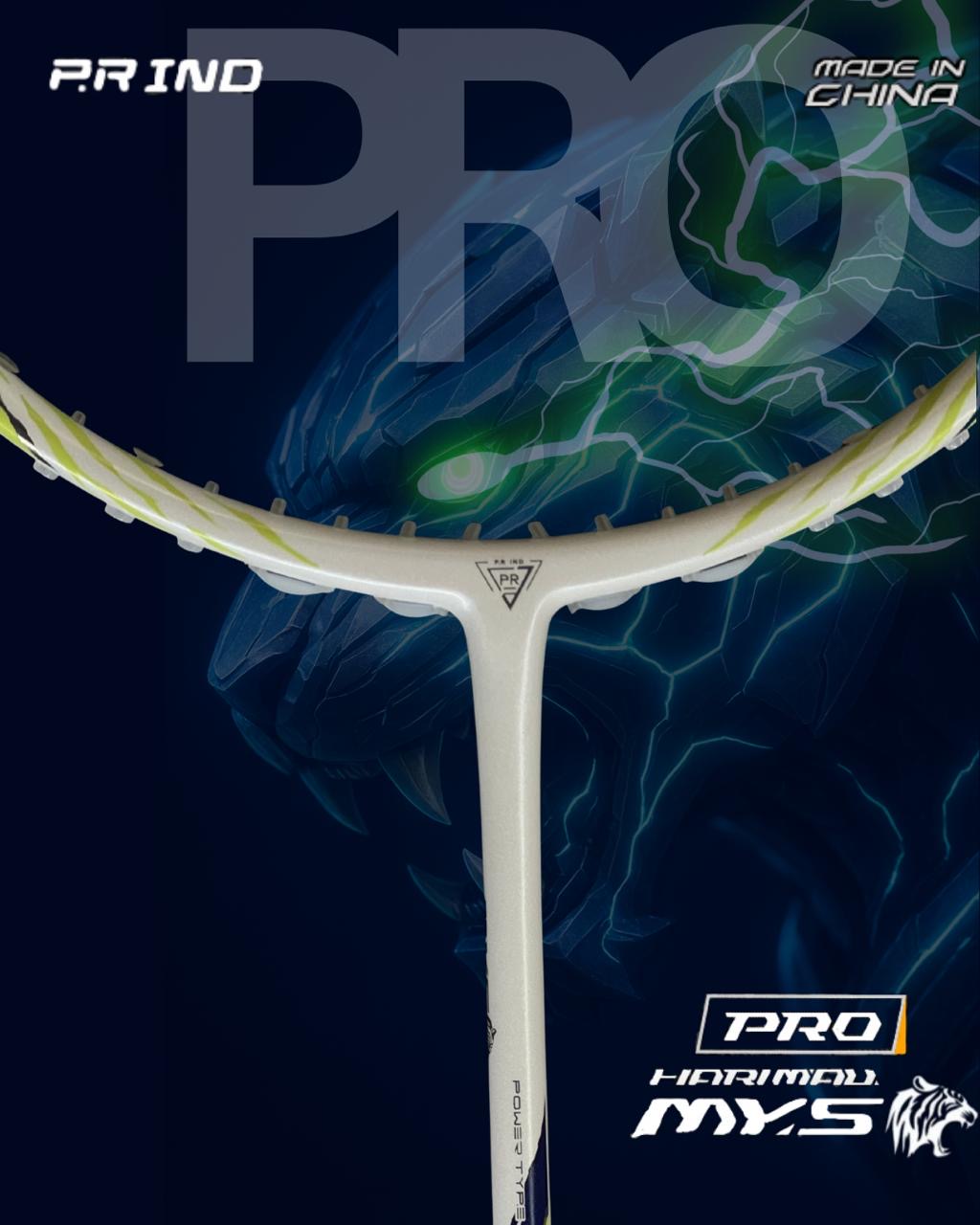 Harimau Pro Racket P.R IND HARIMAU PRO (ARCTIC PULSE) – BadmintonGallery