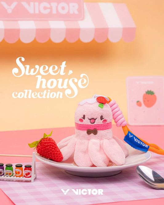 Victor Sweet House Collection Sweet Smash Bag Charm (Strawberry Daifuku)